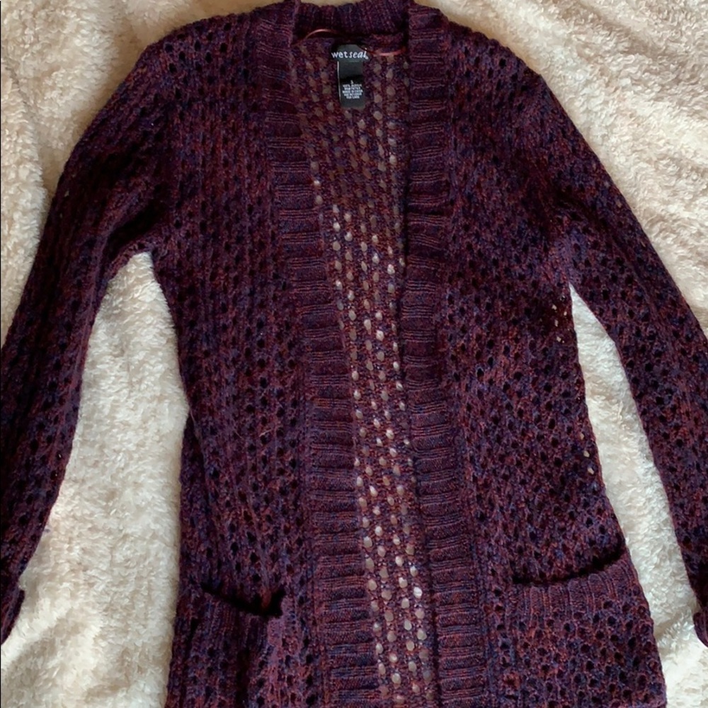 Purple Cardigan Size Small